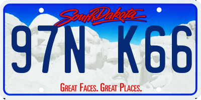 SD license plate 97NK66