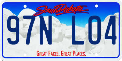 SD license plate 97NL04