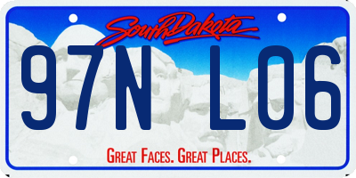 SD license plate 97NL06