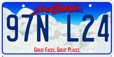 SD license plate 97NL24
