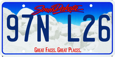 SD license plate 97NL26