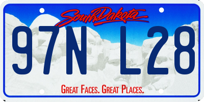 SD license plate 97NL28
