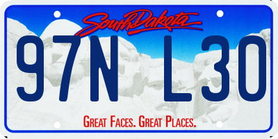 SD license plate 97NL30