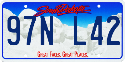 SD license plate 97NL42