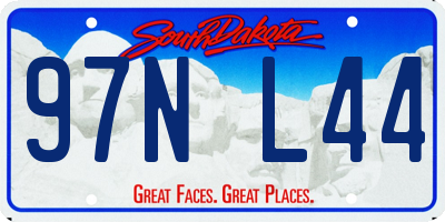 SD license plate 97NL44