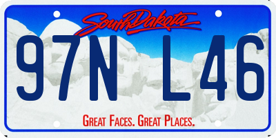 SD license plate 97NL46