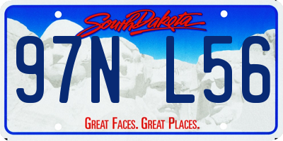 SD license plate 97NL56