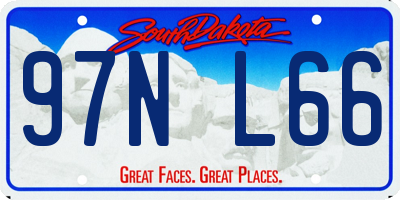 SD license plate 97NL66