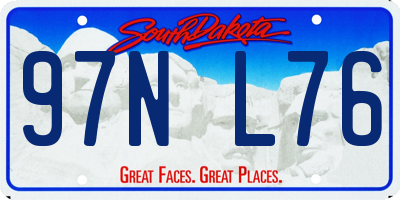 SD license plate 97NL76