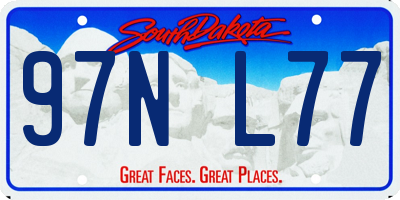 SD license plate 97NL77