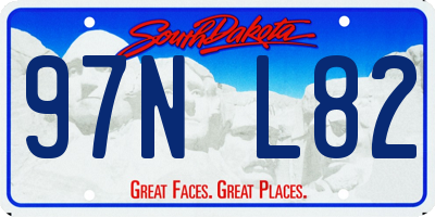SD license plate 97NL82