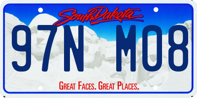 SD license plate 97NM08