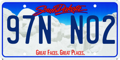 SD license plate 97NN02