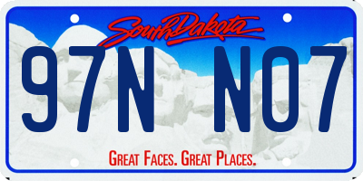 SD license plate 97NN07