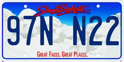 SD license plate 97NN22