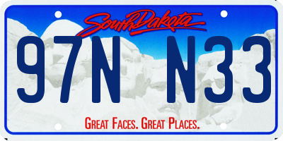 SD license plate 97NN33