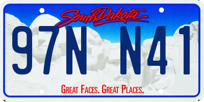 SD license plate 97NN41