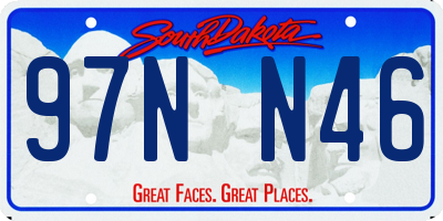 SD license plate 97NN46