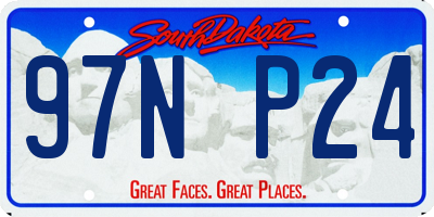 SD license plate 97NP24