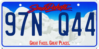 SD license plate 97NQ44