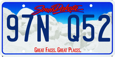 SD license plate 97NQ52