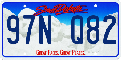 SD license plate 97NQ82