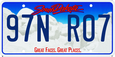 SD license plate 97NR07