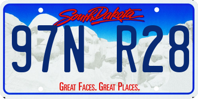 SD license plate 97NR28