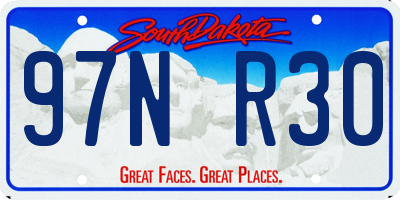 SD license plate 97NR30