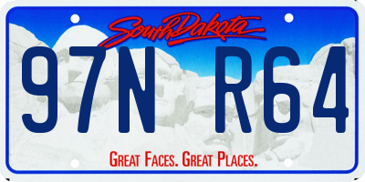 SD license plate 97NR64