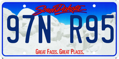 SD license plate 97NR95