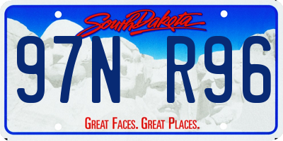 SD license plate 97NR96