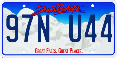 SD license plate 97NU44