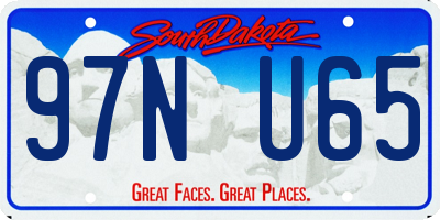 SD license plate 97NU65