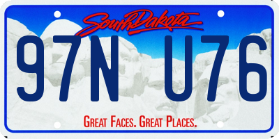 SD license plate 97NU76