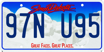 SD license plate 97NU95