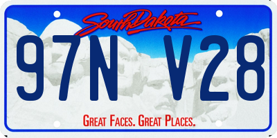 SD license plate 97NV28