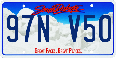 SD license plate 97NV50