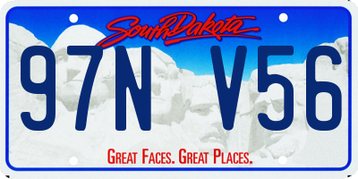 SD license plate 97NV56