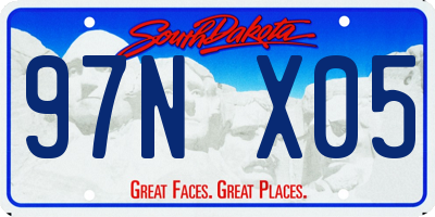SD license plate 97NX05
