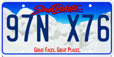 SD license plate 97NX76