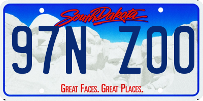 SD license plate 97NZ00