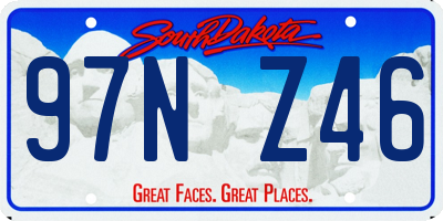 SD license plate 97NZ46