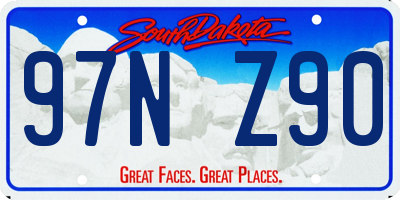 SD license plate 97NZ90