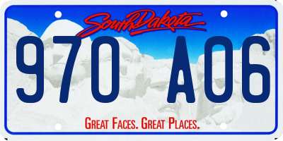 SD license plate 97OA06