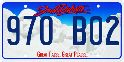 SD license plate 97OB02