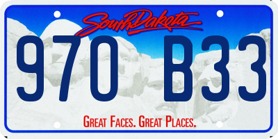 SD license plate 97OB33