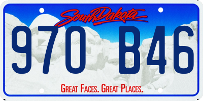 SD license plate 97OB46