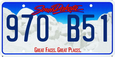 SD license plate 97OB51