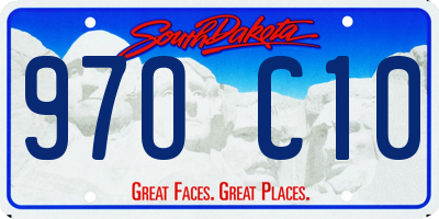 SD license plate 97OC10